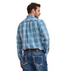 Camisa Masculina TXC Regular Manga Longa Tricoline Xadrez Verde REF: 29379L