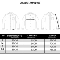 Camisa Masculina TXC RAM Tecido Sarja Azul Marinho Manga Longa Logo Aplicado - Ref: RAM29222L