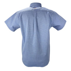 Camisa Masculina TXC Xadrez Azul Manga Curta - Ref. 29077C