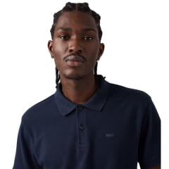 Camisa Polo Masculina Levi's Azul Marinho Standard Fit Ref:005FM0003