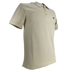 Camisa Polo Masculina Levi's Bege Ref:LB0030156