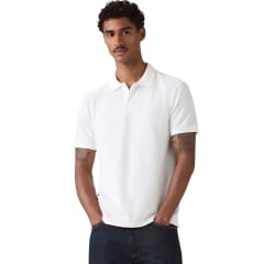 Camisa Polo Masculina Levi's Branco Com Logo Ref:005FM0000