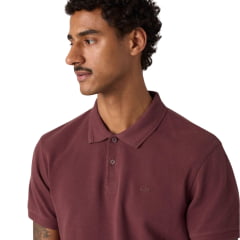 Camisa Polo Masculina Levi's Piquet 100% Algodão Standard Fit Vinho Logo Bordado REF:005FM0032