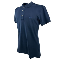 Camisa Polo Masculina Moiadeiros Azul Escuro Com Logo Bordada REF: CPM2048