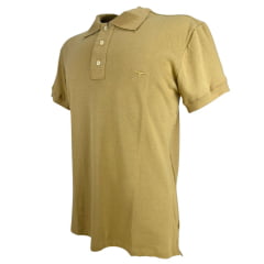Camisa Polo Masculina Os Moiadeiros Com Logo Bordado Caqui Ref:CPM2069