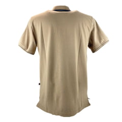 Camisa Polo Masculina Texas Farm Manga Curta Verde/Creme/Bordô  Ref: CPM 0006 - Escolha a cor