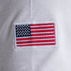 Camisa Polo Masculina Texas Farm New Style Off White Logo Bege Ref:CPM016