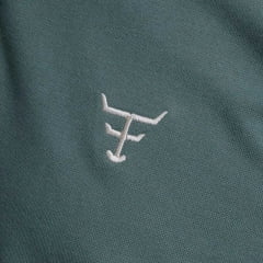 Camisa Polo Masculina Texas Farm New Style Verde Eucalipto Logo Off White Ref:CPM016