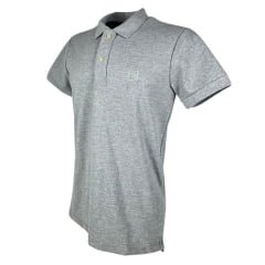 Camisa Polo Masculina TXC Classic Regular Manga Curta Mescla Médio Com Bordado Ref.6337