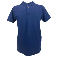 Camisa Polo Masculina TXC Manga Curta Regular Piquet Azul Marinho Ref:6920