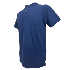 Camisa Polo Masculina TXC Manga Curta Regular Piquet Azul Marinho Ref:6920