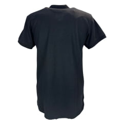 Camisa Polo Masculina TXC Manga Curta Regular Piquet Extra Type Preto Com Logo Preto Bordado Veludo Ref:6894
