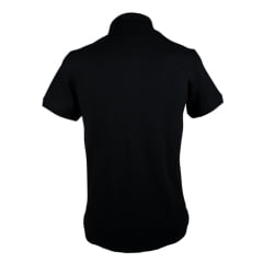 Camisa Pólo Masculina TXC Regular Custom Preto Com Bordado Logo Branco REF: 6804