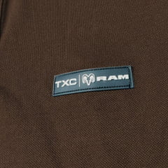 Camisa Polo Masculina TXC RAM Regular Manga Curta Marrom Logo Aplicado - Ref:RAM6337