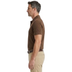 Camisa Polo Masculina TXC RAM Regular Manga Curta Marrom Logo Aplicado - Ref:RAM6337