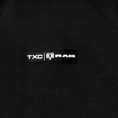 Camisa Polo Masculina TXC RAM Regular Manga Curta Preto Logo Aplicado - Ref:RAM6337