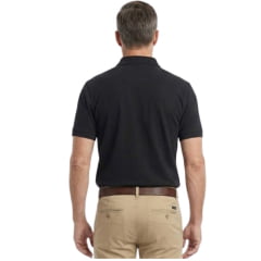 Camisa Polo Masculina TXC RAM Regular Manga Curta Preto Logo Aplicado - Ref:RAM6337