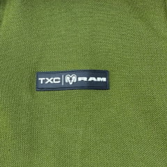Camisa Polo Masculina TXC RAM Regular Manga Curta Verde Militar Logo Aplicado - Ref:RAM6337
