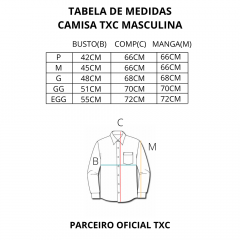 Camisa Masc. TXC Classic M. Longa Listrada Verm - REF:2781L