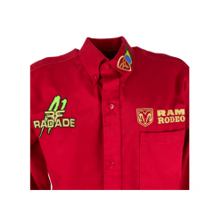 Camisa Masculina Radade Bordada Vermelha - Ref. SB BR RAM