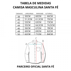 Camisa Masculina Santa Fé Térmica Cinza/Preto - Ref:  01