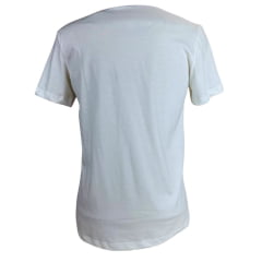 Camiseta Masculina Ariat Branco Com Logo Estampado Azul e Bandeira USA