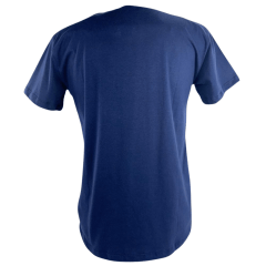 Camiseta Masculina Ariat Manga Curta Azul Marinho Com Logo Branco