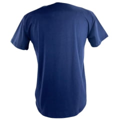Camiseta Masculina Ariat Manga Curta Azul Marinho Com Logo Branco E Preto
