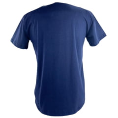 Camiseta Masculina Ariat Manga Curta Básico Azul Marinho Com Logo Branco