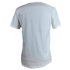 Camiseta Masculina Ariat Manga Curta Branco com Logo Estampada Em Preto