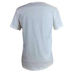 Camiseta Masculina Ariat Manga Curta Branco Com Logo Preto