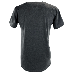 Camiseta Masculina Ariat Manga Curta Cinza Chumbo Com Logo Branco