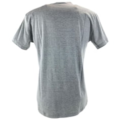 Camiseta Masculina Ariat Manga Curta Cinza Mescla Com Logo Ferradura Colorida