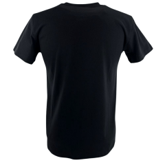 Camiseta Masculina Ariat Manga Curta Preto Com Logo Branco Verde E Azul
