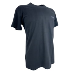 Camiseta Masculina Ariat Manga Curta Preto Com Logo Estampado Frente E Costas Em Branco E Marrom