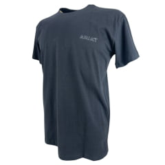 Camiseta Masculina Ariat Manga Curta Preto Com Logo Estampado Frente E Costas Em Branco E Marrom