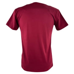 Camiseta Masculina Ariat Vermelho Bordô Com Logo Estampado Branco