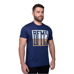 Camiseta Masculina BF///MS Manga Curta Source Azul Marinho Estampada BFMS Ref:CM565