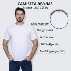 Camiseta Masculina BF///MS Manga Curta Logo Bordada - Ref. CST 06