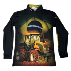 Camiseta Masculina BRK Para Pesca Proteção UV 50+ Força do Agro - Ref. CO734