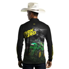 Camiseta Masculina BRK Para Pesca Proteção UV 50+ Trator Pulverizador - Ref. C01261