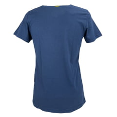 Camiseta Masculina Copenhagen Manga Curta Azul Marinho Estampado Branco Ref:0865