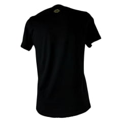 Camiseta Masculina Copenhagen Plus Size Preto Manga Curta Logo Branca R: 8669