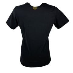 Camiseta Masculina Copenhagen Preta Manga Curta Com Logo Em Preto E EUA Ref.8732