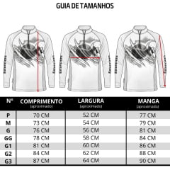 Camiseta Masculina Estanciero Manga Longa Preta Estampa Bandeira Do Brasil UV50+ Ref:5649 A.168