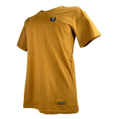 Camiseta Masculina Laço Forte Básica Com Aplique Manga Curta Ref:40101