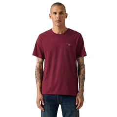 Camiseta Masculina Levi's Bordô Ref:LB0020220