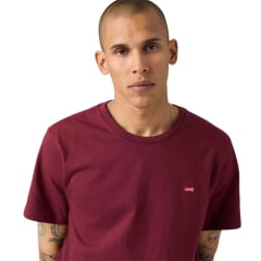 Camiseta Masculina Levi's Bordô Ref:LB0020220