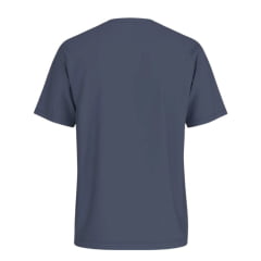 Camiseta Masculina Levi's Manga Curta Azul Jeans Com Estampa Em Branco Ref: LB0001-0572