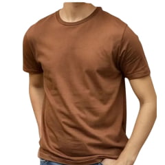 Camiseta Masculina Levi's Manga Curta Básica Marrom Ref:LB002-0203